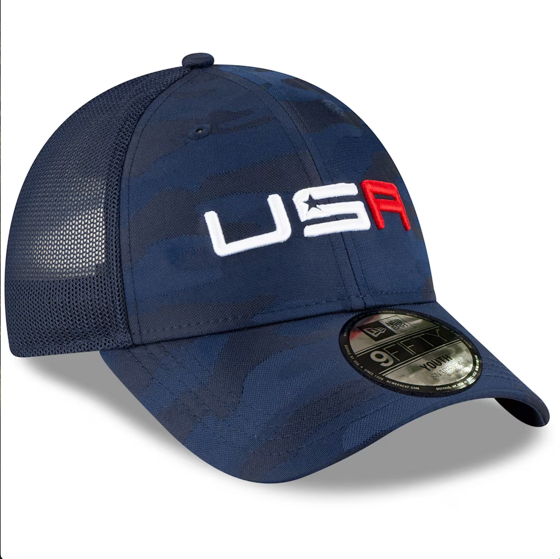 Youth New Era Blue/Camo Ryder Cup 2020 USA 9FIFTY snapback Hat