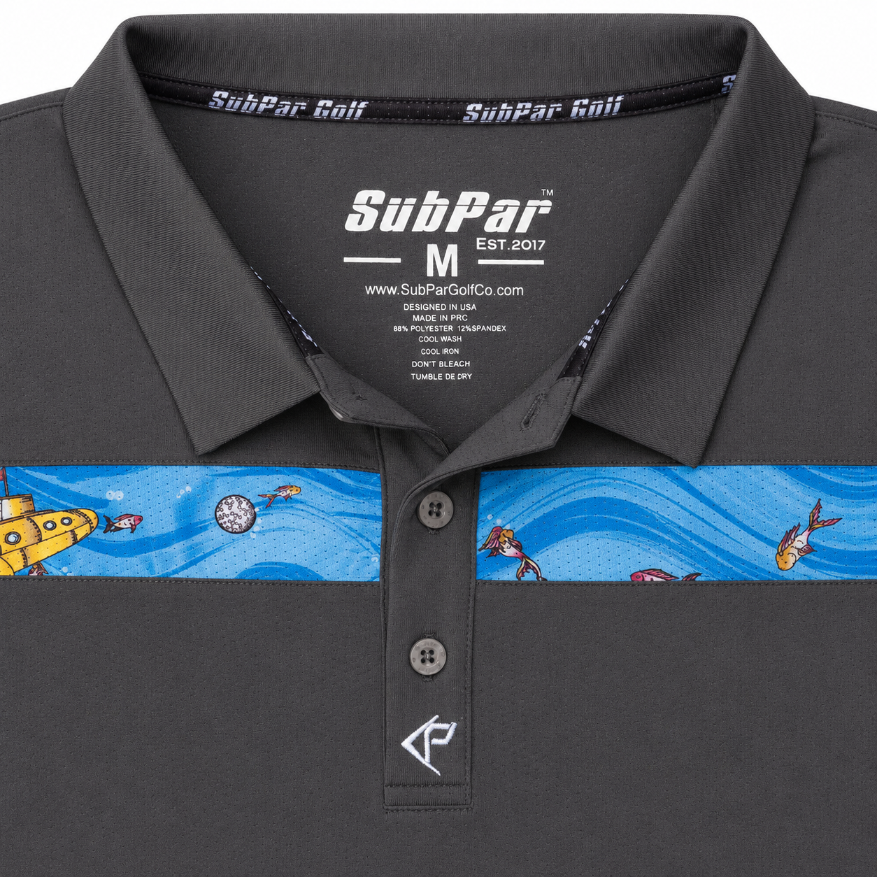 SubPar ® - Win With Less - Mens Golf Polo