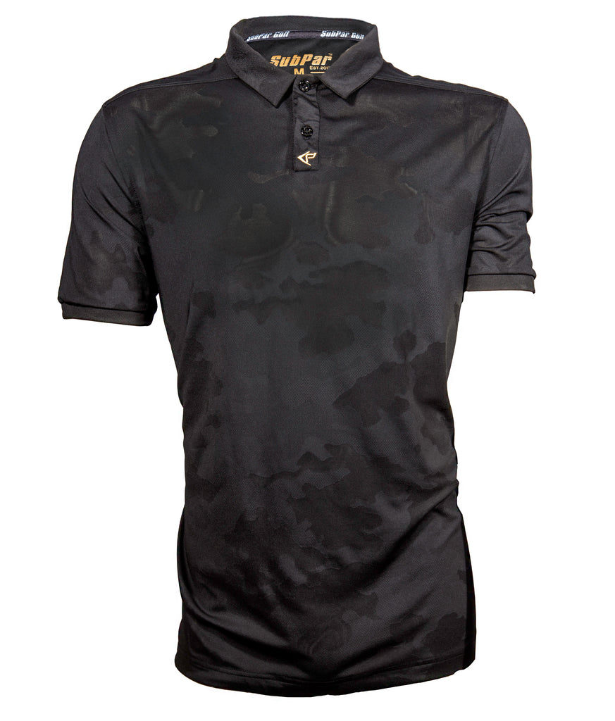 Black deals camo polo